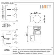 Manual de usuario para Aplique de Pared con Linterna LED Twilight Wave-183-03470