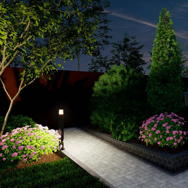 Luz de Bolardo para Exteriores TEKLED Twilight Wave LED Camino de Bolardo-Luz Título Predeterminado-257-03062