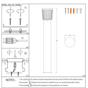 Manual de usuario para Luz Bollard LED de Camino Twilight Wave-257-03062
