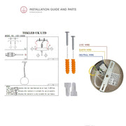 User manual for Smoky Mirror Glass Globe Pendant Ceiling Light with E27 | TEKLED 150-15056
