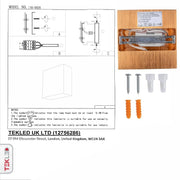 User manual for LED Gold Aluminium Bronze Metal Wall Light 6W Warm White 3000K | TEKLED 151-19526