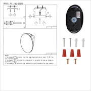User manual for Black Ellipse Up Down Decorative Outdoor Modern LED Wall Light | TEKLED 182-03372