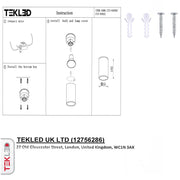 Manual de usuario para Lámpara de Superficie Negra Downlight Cylindro con Portalámparas GU10 | TEKLED 172-03020