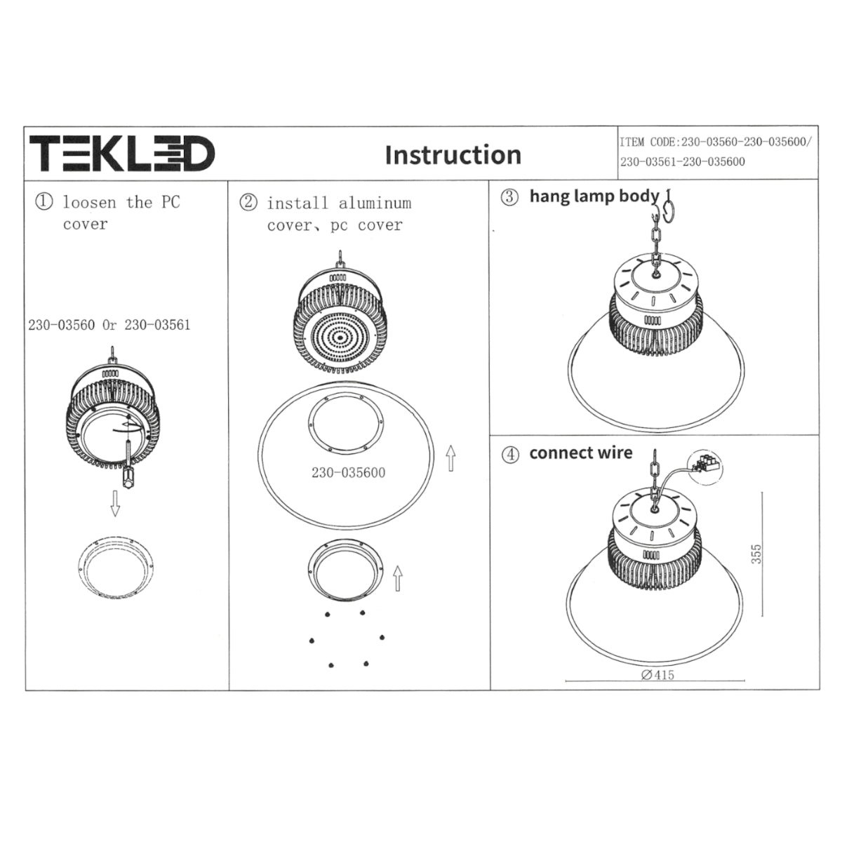 LED Radiador Highbay 100W Blanco Frío 6000K IP20
