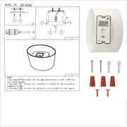 User manual for White Oblique Cylinder Up Down Outdoor Modern LED Wall Light | TEKLED 182-03382