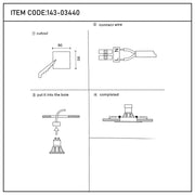 Manual de usuario para la Luminaria Empotrable Cuadrada Inclinable GU10 Valiant-143-03440