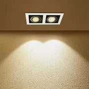 La luminaria empotrada con GU10 ilumina una cocina moderna, realzando su decoración elegante con iluminación ajustable y con estilo.143-03444