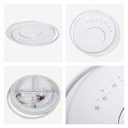 Lámpara de techo LED blanca empotrada (Diseños de flor, luna y estrellas)