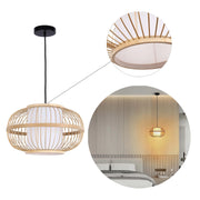Colección de lámparas colgantes tejidas - Cuerda, bambú y madera